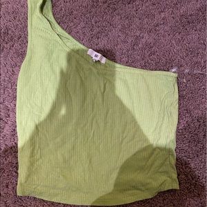one shoulder tank top